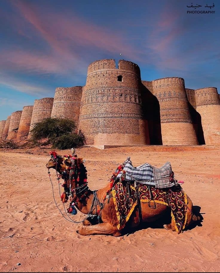 Derawar Fort, a landmark near Bahawalpur, Pakistan